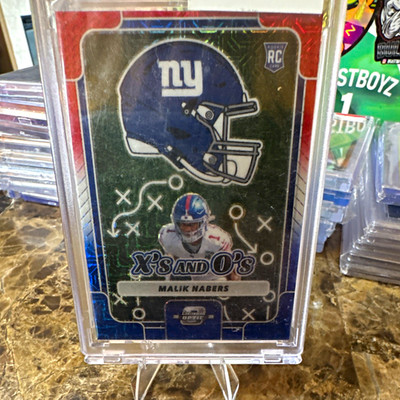 2024 Panini Contenders Optic Malik Nabers X's and O's #XO-MNS Giants RC 03/13