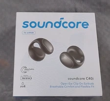 Soundcore C40i Open-Ear Earbuds Clip-On Headphones 3D Sound for Outdoor Sports
