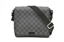 Louis Vuitton Damier Graphite District PM Messenger Bag N41260 from Japan 090