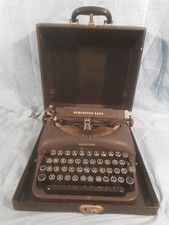 Vintage 1940'S Model 5 Remington Rand Typewriter with Case, working thumbnail