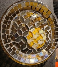 Mosaic Pillar Plate 6" Made In India.