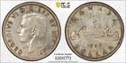 1947 Canada silver $1 PCGS AU53 Blunt 7