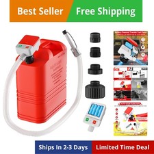 Fuel Transfer Pump Battery Powered with Auto-Stop, Gas Can Pump Transfer with...