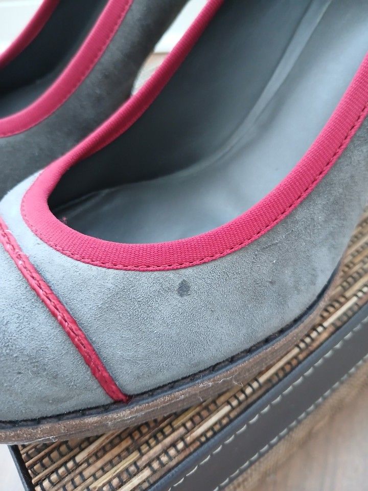 Rock Port Platform Court Shoe - Size 4.5/ 5 - Grey and Red | eBay UK