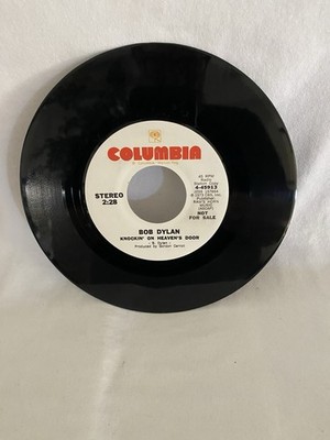 Bob Dylan, Knockin On Heaven's Door, Columbia 4-45913, 1973 DJ Promo Folk Rock