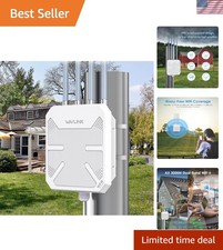 Outdoor AX3000 WiFi 6 Extender with 4x8dBi Antennas - Seamless Mesh Connectivity