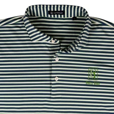 Turtleson Golf Polo Shirt TPC Myrtle Beach Striped Short Sleeve Mens Size L
