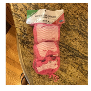 Power IN Sports Protection Set Pink Knee Elbow Wrist Pads Todler size