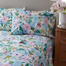 The Company Store Garden Party Classic Cool Cotton Percale Bed Sheet Set