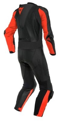 Dainese Laguna Seca 5 1Pc Leather Suit Perf. Black/Fluo-Red | eBay