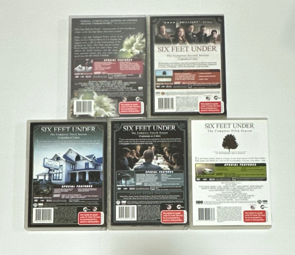 Six Feet Under Seasons 1 2 3 4 5 Complete DVD Series Region 4 - image 2 of 4