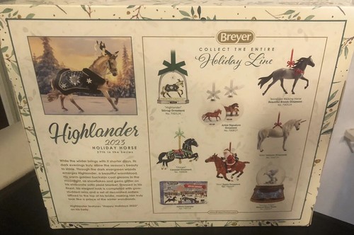 Breyer 2023 Christmas Holiday Horse Highlander With Holiday Blanket NEW - Picture 5 of 22
