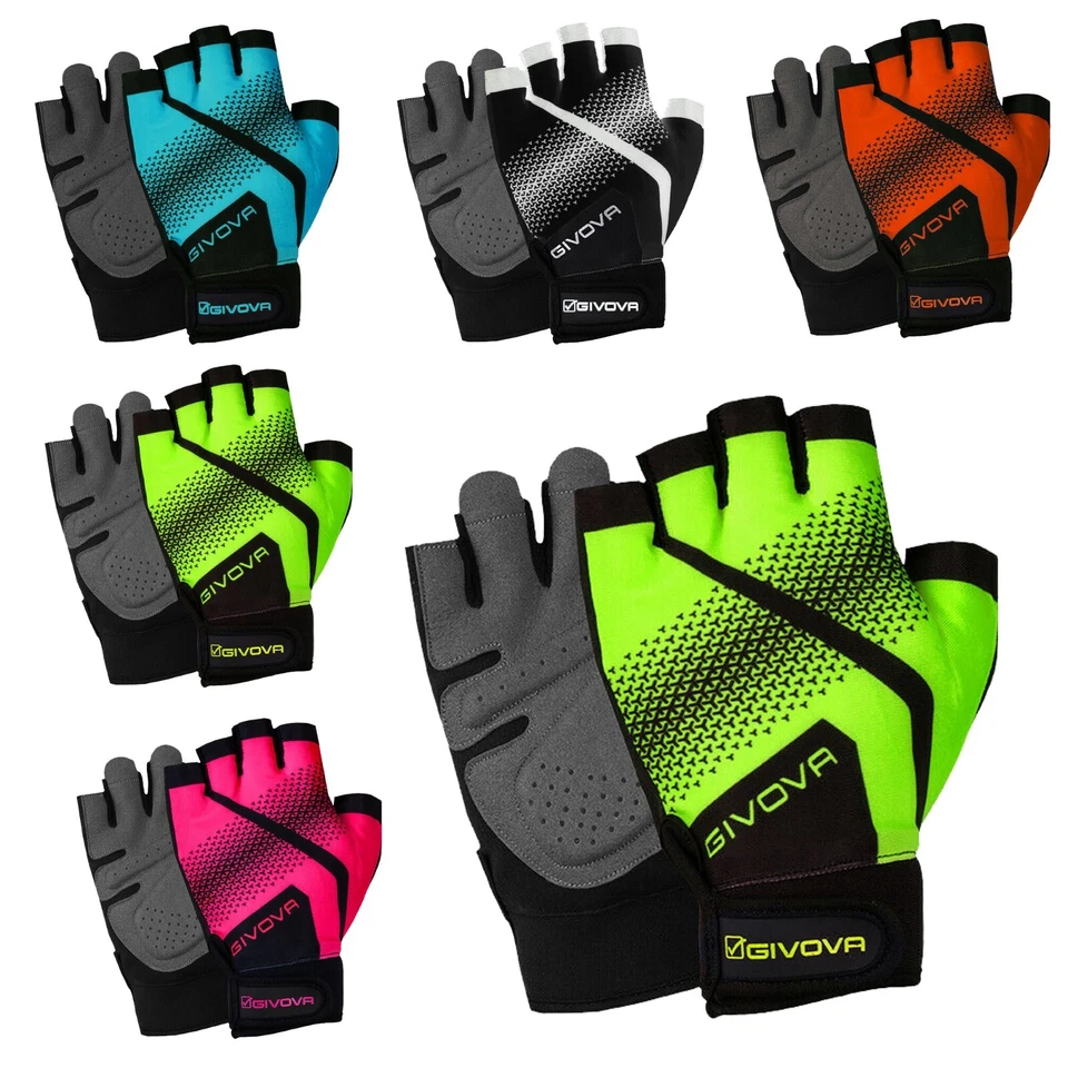 GUANTI FITNESS PALESTRA PESISTICA GIVOVA GU014 GYM TRAINING GLOVES Vari colori