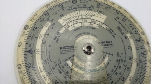 Jeppesen Sanderson Model CR-3 Circular Flight Computer with Case - Picture 3 of 7