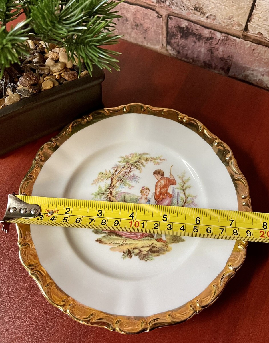 Seltmann Weiden Assiette Plate Blanche Porcelaine Classique Texturée