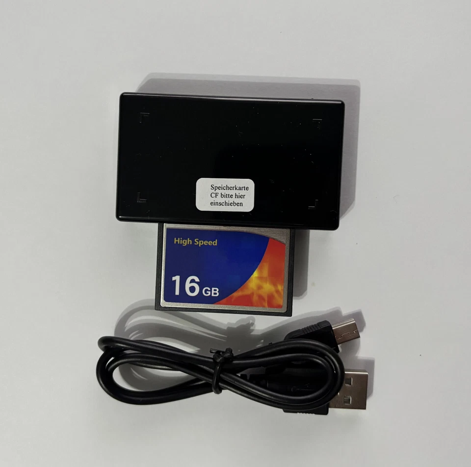Speicherkarte 16 GB Compact Flash + Kartenleser CF für Canon EOS 400D Digital - Bild 2 von 2