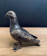 Scultura colomba in ferro uccello ghisa figura casa di campagna statua da giardino decorazione 17 cm ghisa