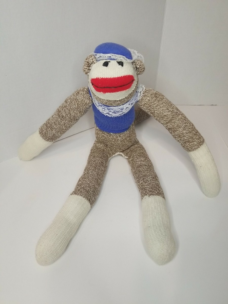 Sock Monkey Plush Stuffed Animal No Tags UK
