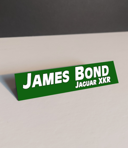 Placas de nombre de coche James Bond 1/18 1/43 impresas en 3D para vitrinas - leer descripción - Imagen 6 de 9