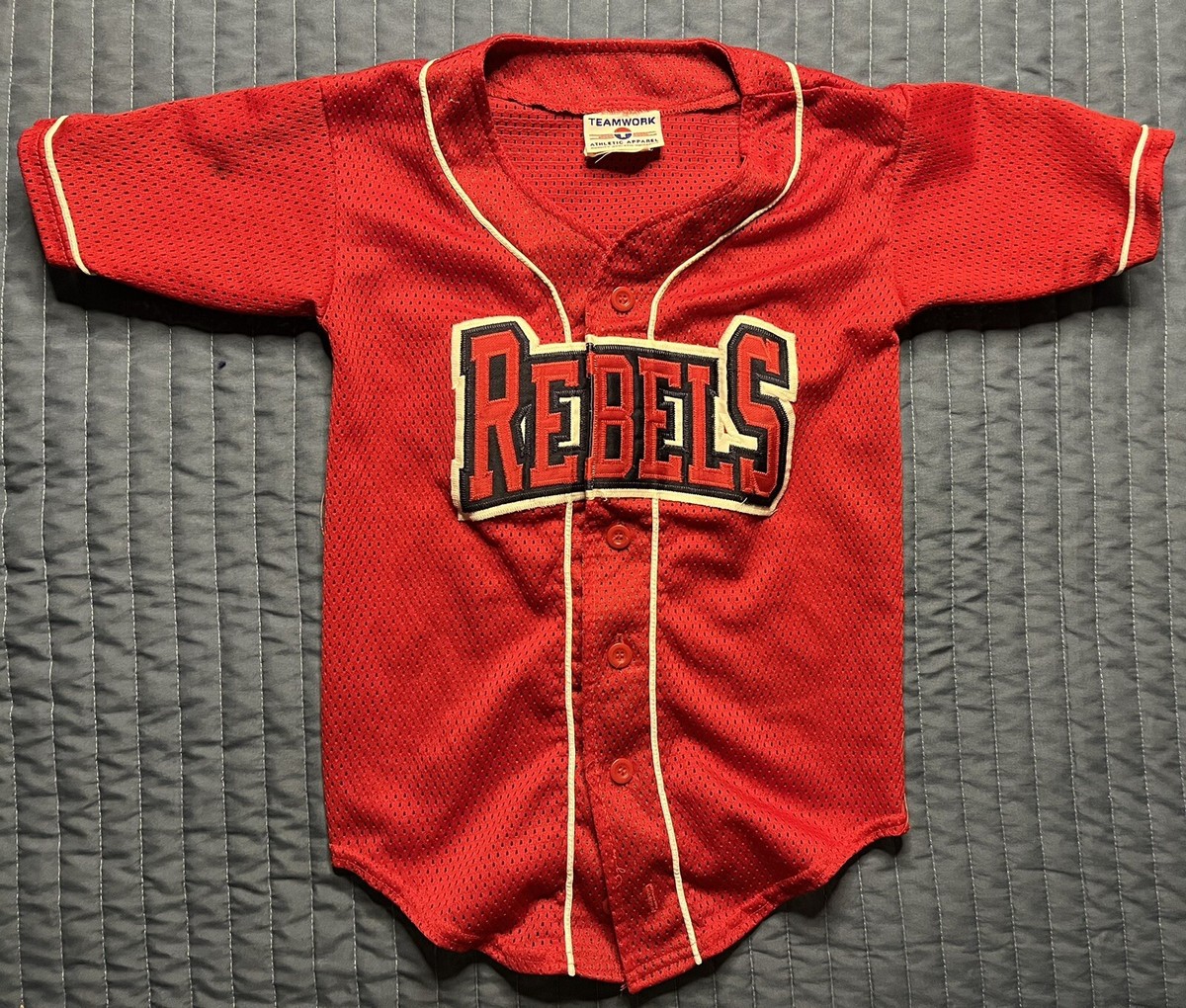 Teamwork Athletic Apparel Ole Miss Rebels Baseball Jersey Youth 26