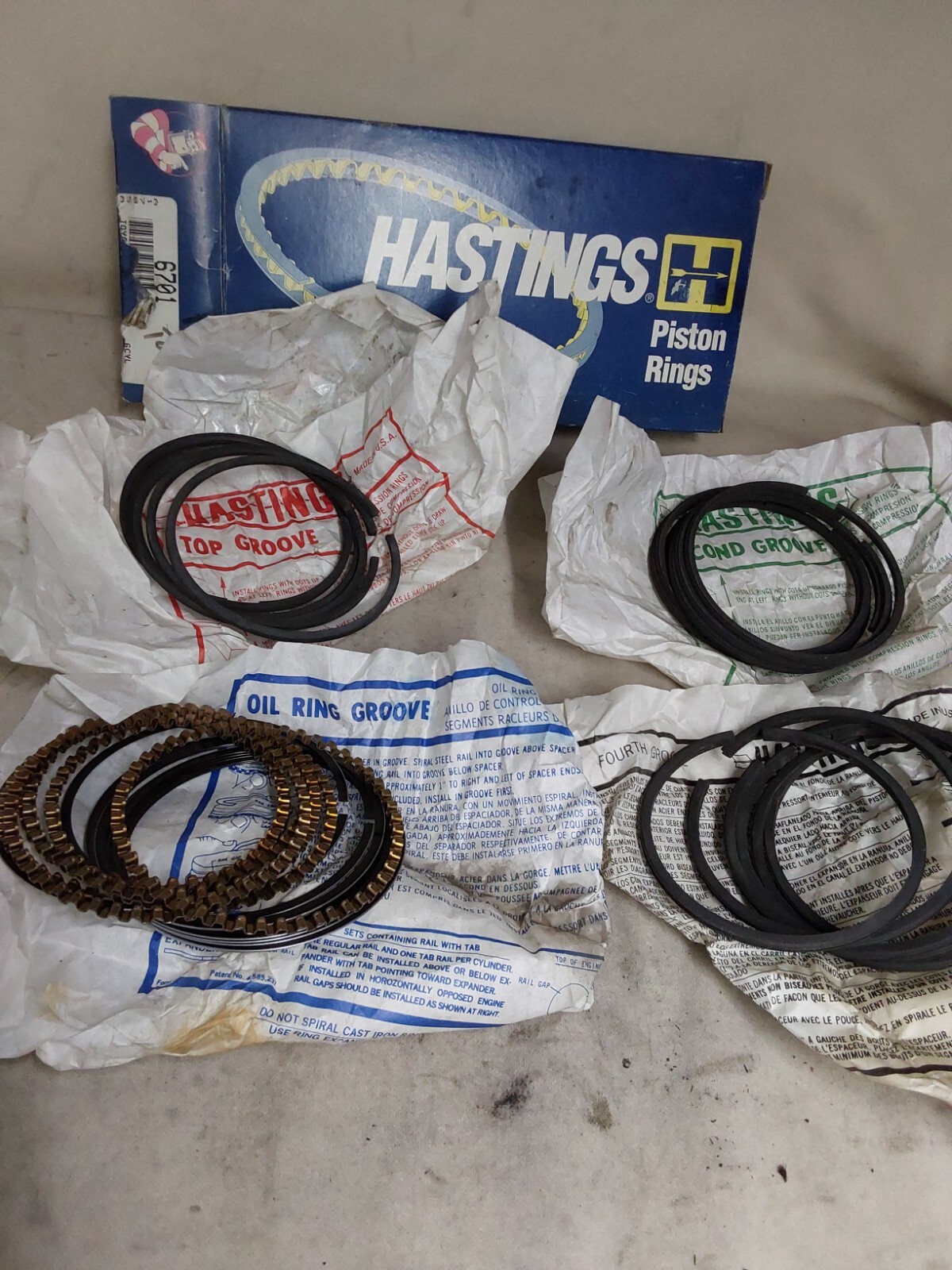 Hasting 6701 STD Ring Set Obsolete Toyota FJ25, FJ40, FA 