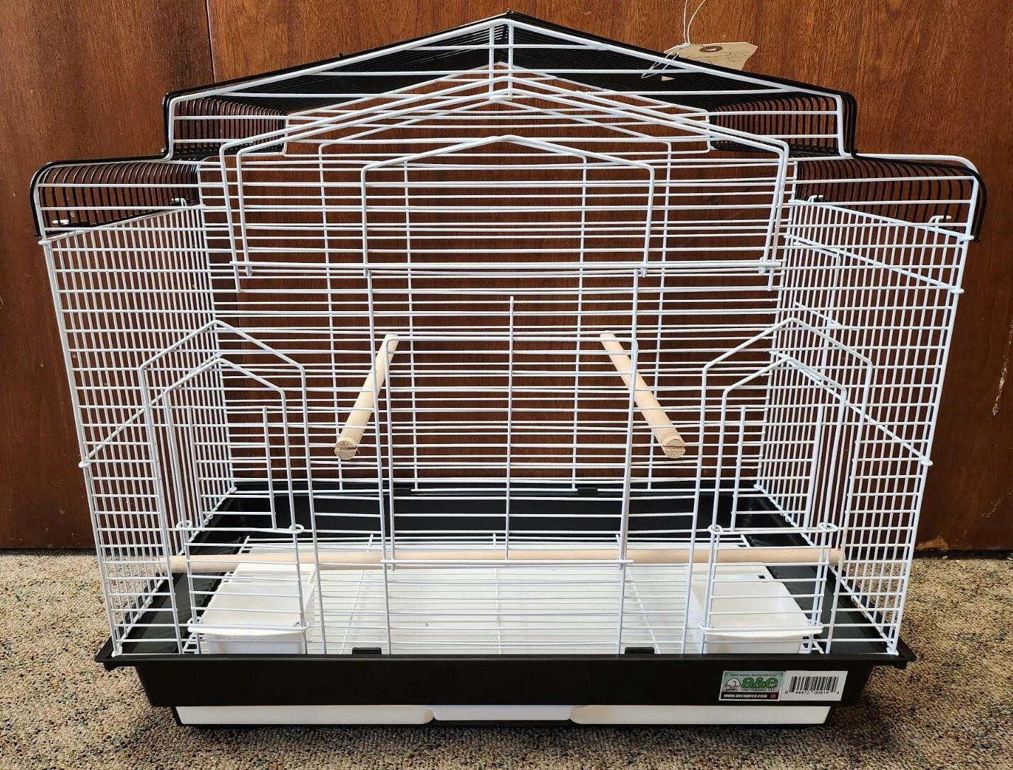 #AE2614H HOUSE TOP CAGE FOR FINCHES, CANARIES AND PARAKEETS