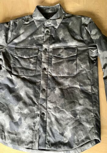 $450 NWT Rag & Bone Men’s Camo Jacket Shirt Size XS Gray - Picture 3 of 10