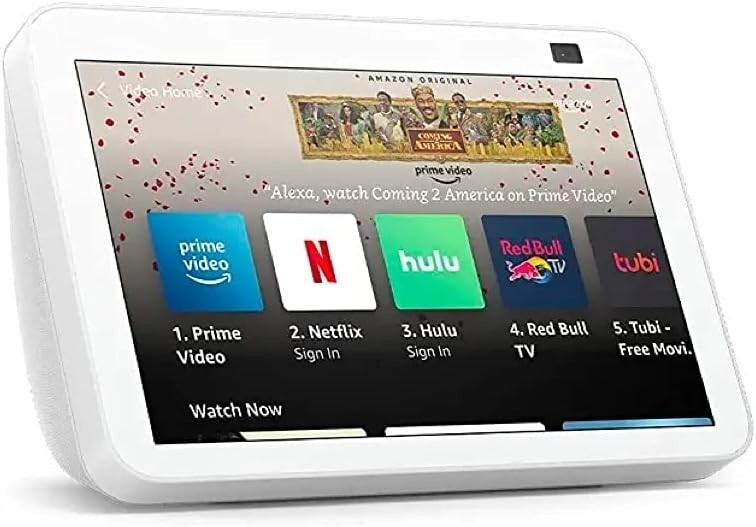 Amazon Echo Show 8 [2nd Gen] [Glacier White] HD smart