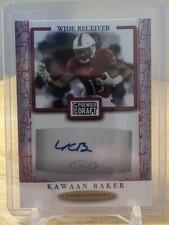 2021 Sage Hit Premier Draft High Series Kawaan Baker Red Rookie Auto RC #A79