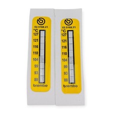 2x Strisce Indicatore Temperatura Brembo Pista Pinze Moto M4, GP4RX, M50