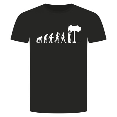 Evolution Automechaniker T-Shirt - Schrauber Tuning KFZ Mechanics Car