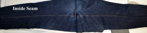 Men's AG Adriano Goldschmied The Graduate Jeans Size 34 x 26 Dark Navy - Picture 10 of 12