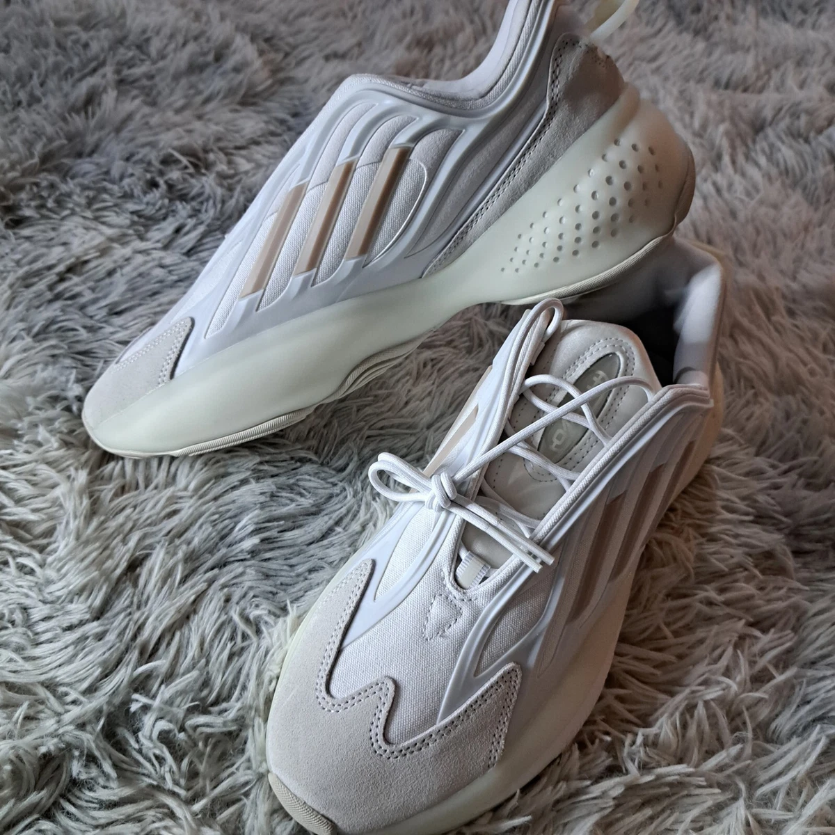 Adidas OZRAH White Mink Trainers UK 9 BNWT NO BOX RRP 120