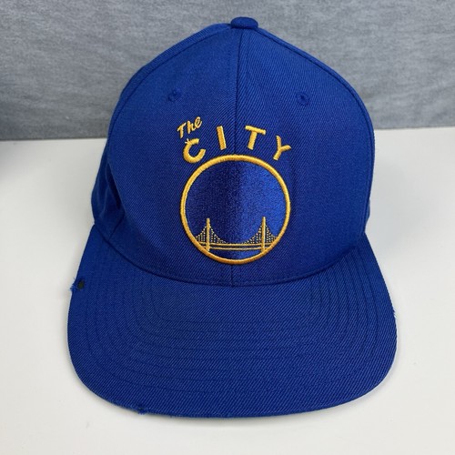 Cappello Berretto Golden State Warriors Uomo Blu Giallo Logo Legno Duro Classici Snapback - Foto 1 di 12