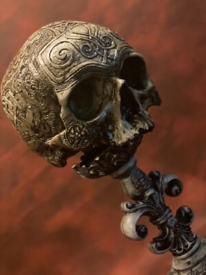 Real Human Skull RESIN REPLICA Viking Celtic Thor Constantine