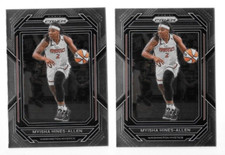 2023 PRIZM WNBA BASKETBALL MYISHA HINES-ALLEN #86 LOT OF 2,WASHINGTON MYSTICS