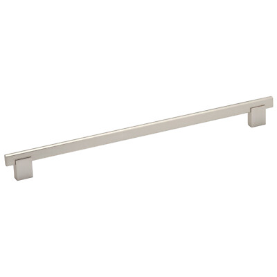 Euro Bridge Style Metal Handle, Brushed Nickel, 13-7/8'' (352 mm) Overall Length