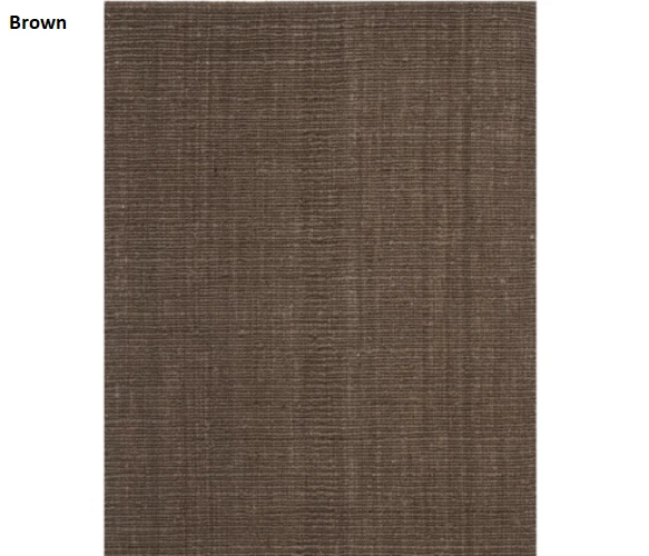 Safavieh Handmade Natural Fiber Brown Jute Rug Solid Chunky 2.5' x10' Reversible - Image 3 of 4