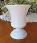 Vintage NAPCO Urn Style Milk Glass Vase