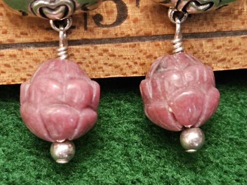 VINTAGE STERLING SILVER CAROLYN POLLACK RELIOS 925 SIGNED DANGLE EARRINGS - Picture 4 of 18