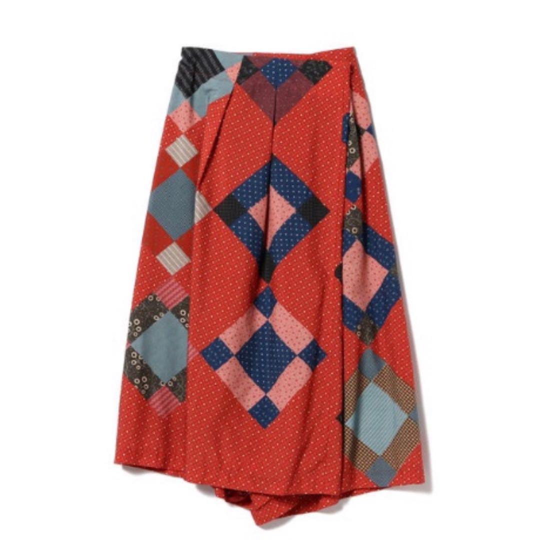 ビームスボーイ　マチュアリーmuse sarrouelパンツ BEAMS BOY Maturely MUSE Sarrouel Pants Red Women Size-Free