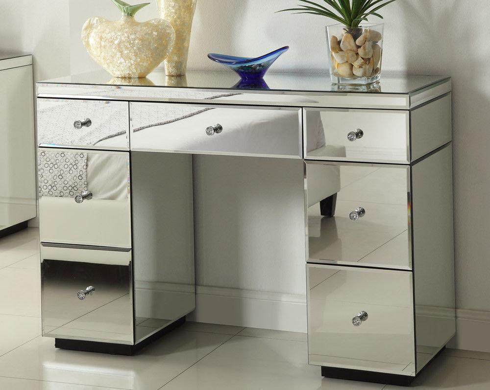 Mirrored Furniture Glass Dressing Table Bedroom Console Bevelled