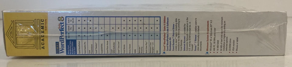 Corel WordPerfect Suite 8 PC For Windows 95/NT 4.0 CD-ROM Brand New Sealed - Image 3 of 4