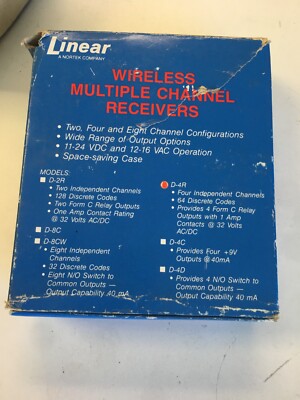 Linear Alert D-4R RECEIVER new old stock