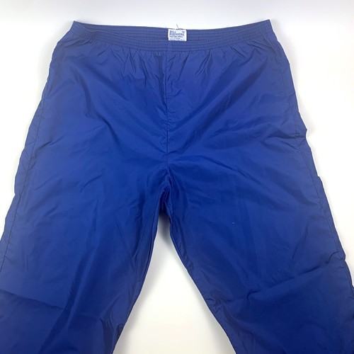 VTG 80s Bill Rogers Men Track Pants XL Navy Blue Zipper Cuffs USA Boston SEE - Picture 5 of 13