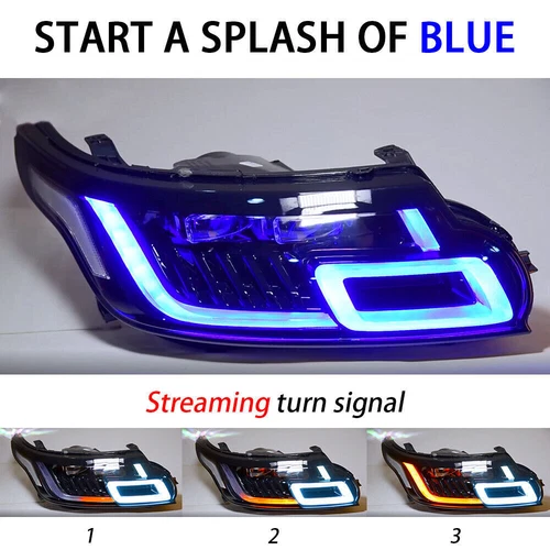 For Land Rover Range Rover Sport 14-17 Upgrade 2018+ style LED Modified Headamp - Picture 6 of 10