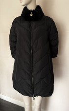 Elisabetta Franchi Icy 70%duck Down,30%feather Black Padded Coat/jacket,m, Uk 12