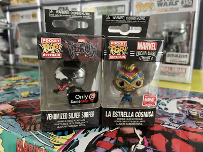 Marvel Character Keychain Funko Pocket Pop! Venomized Silver