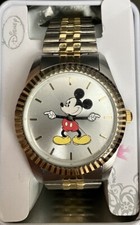 Official Disney Mickey Mouse Accutime Two-Tone Unisex Watch MK8021CV