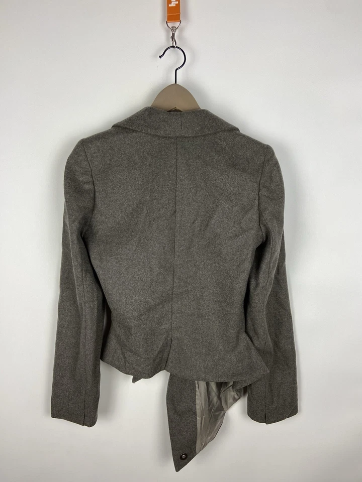 Chaqueta Blazer HAIDER ACKERMANN Asimétrica Lana Gris Mujer Lujo Talla 38 Foto 3 de 4